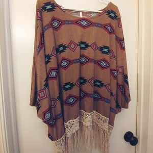 SALE- Tribal poncho